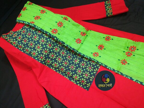 হাতের কাজের টুপিস (জামা ওড়না)